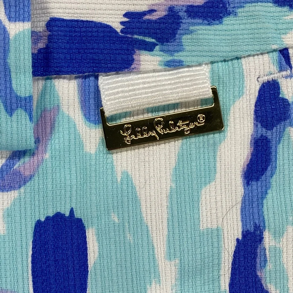 Lilly Pulitzer Callan Shorts Pineapple Print‎ Cotton Blend Size 6 - flaw